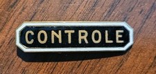 Insigne ancien  SNCF  CONTROLE