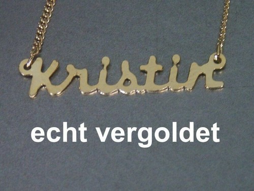 Collier prénom kristin - prénom, or