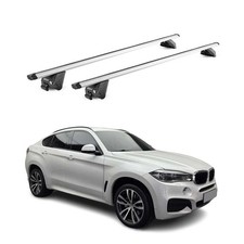 Barres de toit transversales pour BMW X6 F16 2015-2018 Alu Gris Argenté 2x ABE