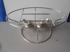 Ancien Chauffe Plat Métal Argenté no christofle