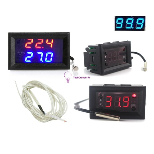 Blue red w1218 thermostat - red, dc