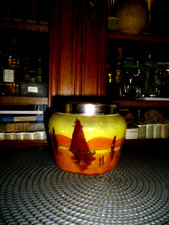 SUPERBE VASE   ART NOUVEAU  SIGNE JEM   ( eleve de LEGRAS)   -   XIXEME