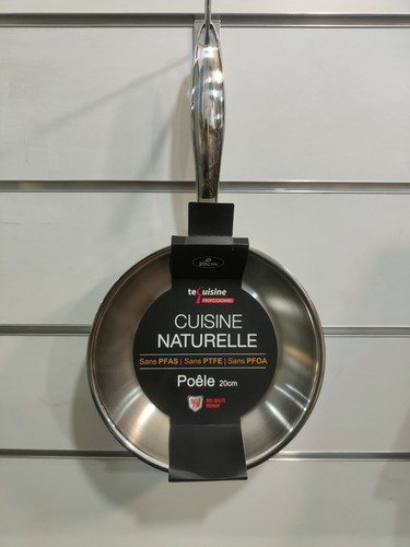 Poêle inox 20cm - 20cm, tous