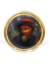 Portrait miniature Huile sur