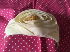 Ancien chapeau bibi serre-tête modiste drapé organdi années 1920/30