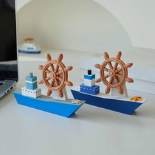 Maquette de voilier en bois