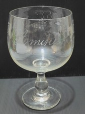-ANCIEN TRES GRAND VERRE RINCE RAISIN Gravé AMITIE Pampres & GRAPPES RAISIN   D