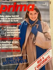 ANCIEN LIVRE REVUE MAGAZINE PRIMA MODE AVEC SUPER PATRON N° 10 10/83 TRICOT