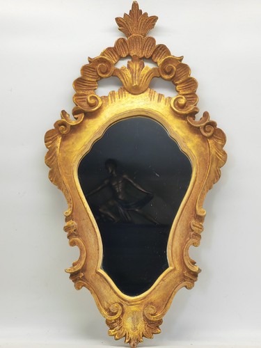 Ancien miroir bois - bois, sculpté