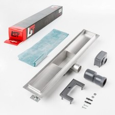 Caniveau 500 X 70 MM Drain de la Douche Siphon Sol Avec Bande D'Isolation