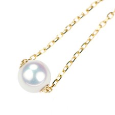 Collier pendentif perle Akoya Mikimoto K18YG diamètre environ 7.1 mm - Auth free