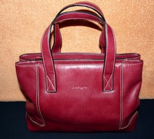 Sac main cuir rouge - sac,
