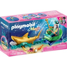 Playmobil Magic Roi des Mers avec Calèche Royale 70097 sirène
