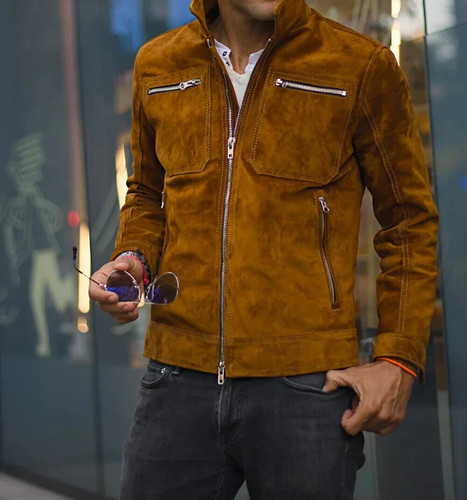 Veste course homme cuir - de,