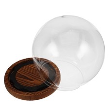  Vitrine En Verre Dome Cloche Dôme Ronde D'affichage Anti-poussière