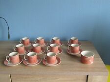 Service à café Villeroy et Boch modèle Siena 11 tasses + sucrier