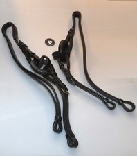 Enrênement Cuir Noir Anneau