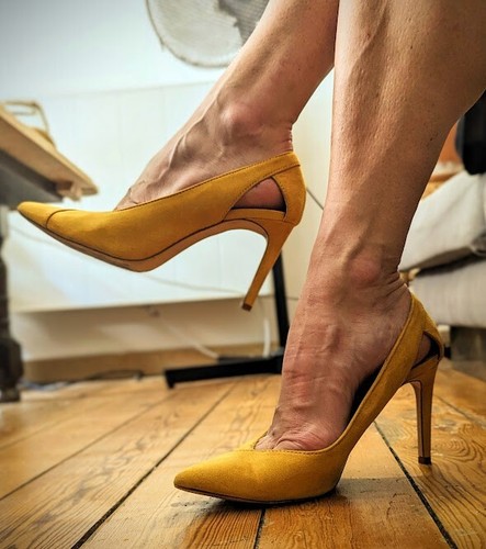Escarpins talons nubuck - escarpins,