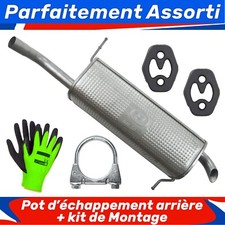 Pot d’échappement arrière