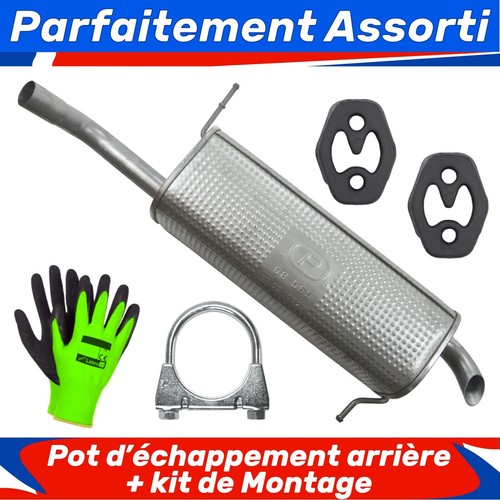 Pot échappement arrière - pot, d’échappement