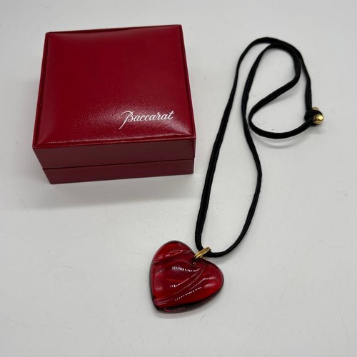 Pendentif baccarat haut - baccarat, coeur