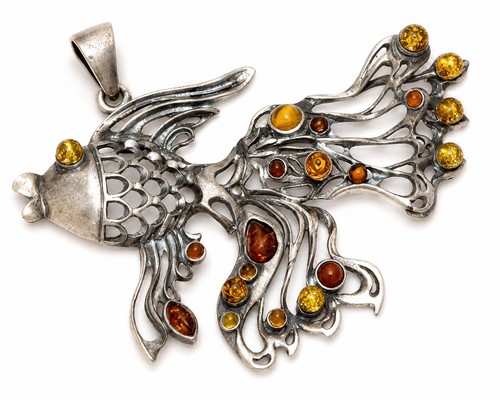 Grand pendentif poisson - grand,