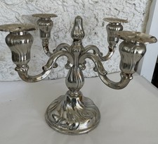 chandelier en métal argenté 4 feux/7329V2