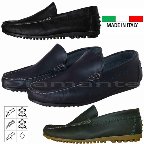 Mocassins cuir véritable - en,