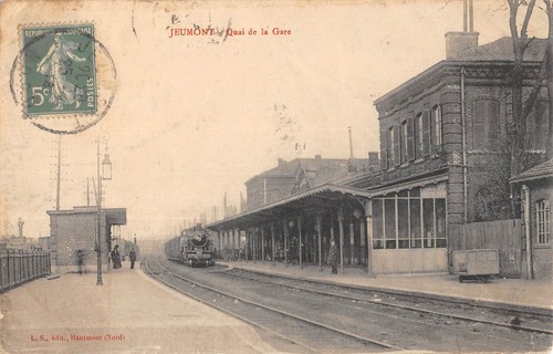 Cpa jeumont quai - jeumont,