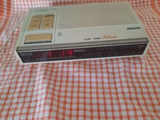 Philips D3152 Radio Alarm Clock / Vintage / Retro / Red / Computer / Rare