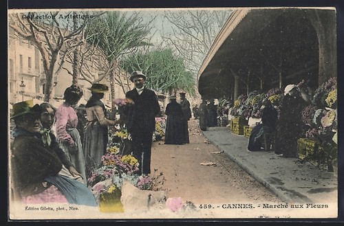Cpa cannes marché aux - marché,