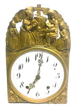 RARE Mouvement comtoise 19ème à ancre,  chiffres arabes stylisés