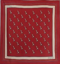 DANIEL HECHTER PARIS *FOULARD CARRÉ COLLECTOR SOIE *VOL DE CANARDS *VINTAGE 70s