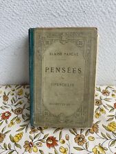Ancien Livre Pensées Et