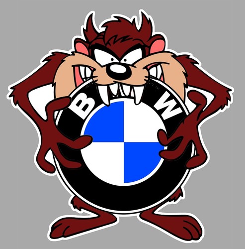 Bmw taz sticker vinyle laminé - bmw,