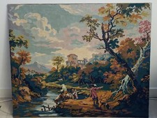 Canevas brode sur Bois Paysa