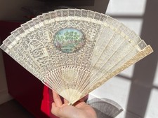 Chinese Antique Ivorine Brisé