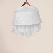  Jupon victorien pour femme : jupe à cerceaux ajustable avec bordure étoilée –