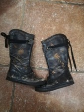 Bottes taille 29 Kickers effet used en cuir