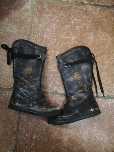 Bottes taille kickers effet - kickers,