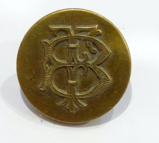 Bouton de livrée Initiales FB La Belle Jardinière  diamètre 28