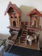 JOUET ANCIEN ECURIE LENOBLE CHARRETTE CHEVAL