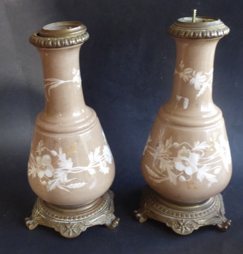 Paire lampe petrole - paire, a