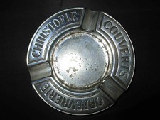 ancien cendrier publicitaire orfèvrerie Christofle métal argenté fin XIX ème