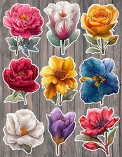 Spring Flowers Die Cut Vinyl