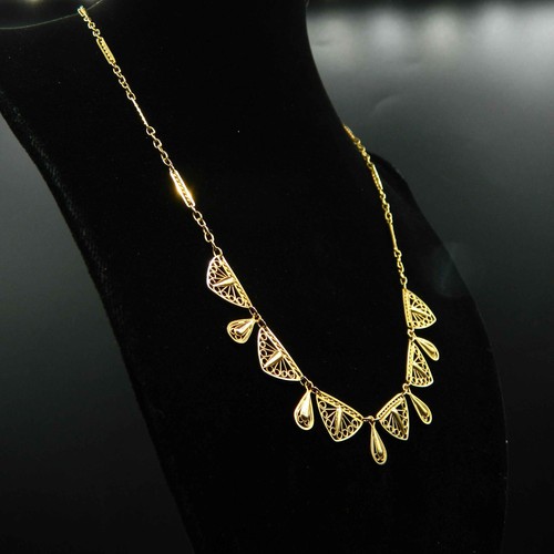 O935 ancien collier art - -,