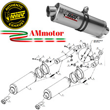 Mivv Kawasaki Z 1000 2008 Pot D' Echappement Moto Silencieux Oval Inox Approuve