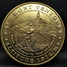 JETON TOURISTIQUE MDP 2009 LE MONT VENTOUX CYCLISME VAUCLUSE / MEDAILLE 34 mm