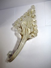 1 FEUILLE VINTAGE EN VERRE DE