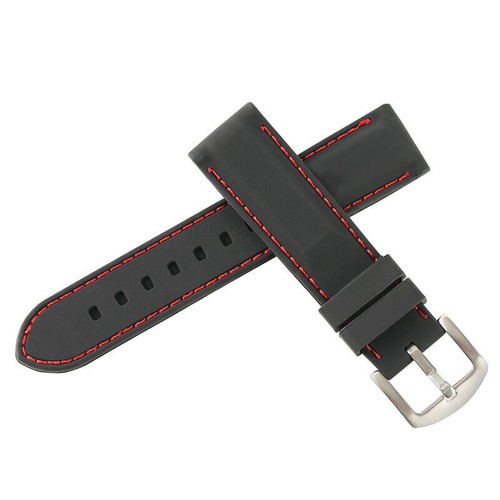24mm black silicone band - 22/24mm,